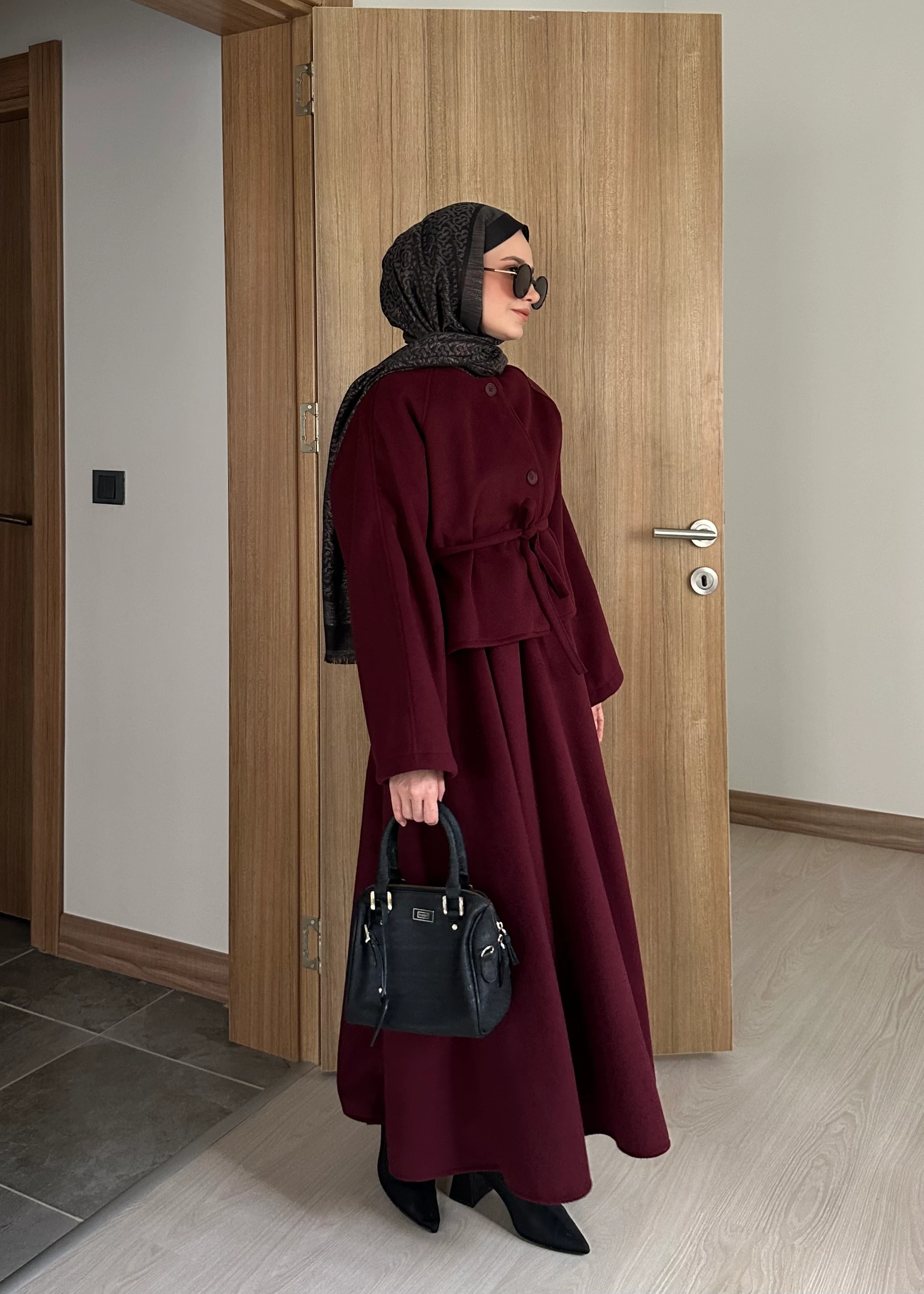 LİOR ETEKLİ TAKIM | Bordo