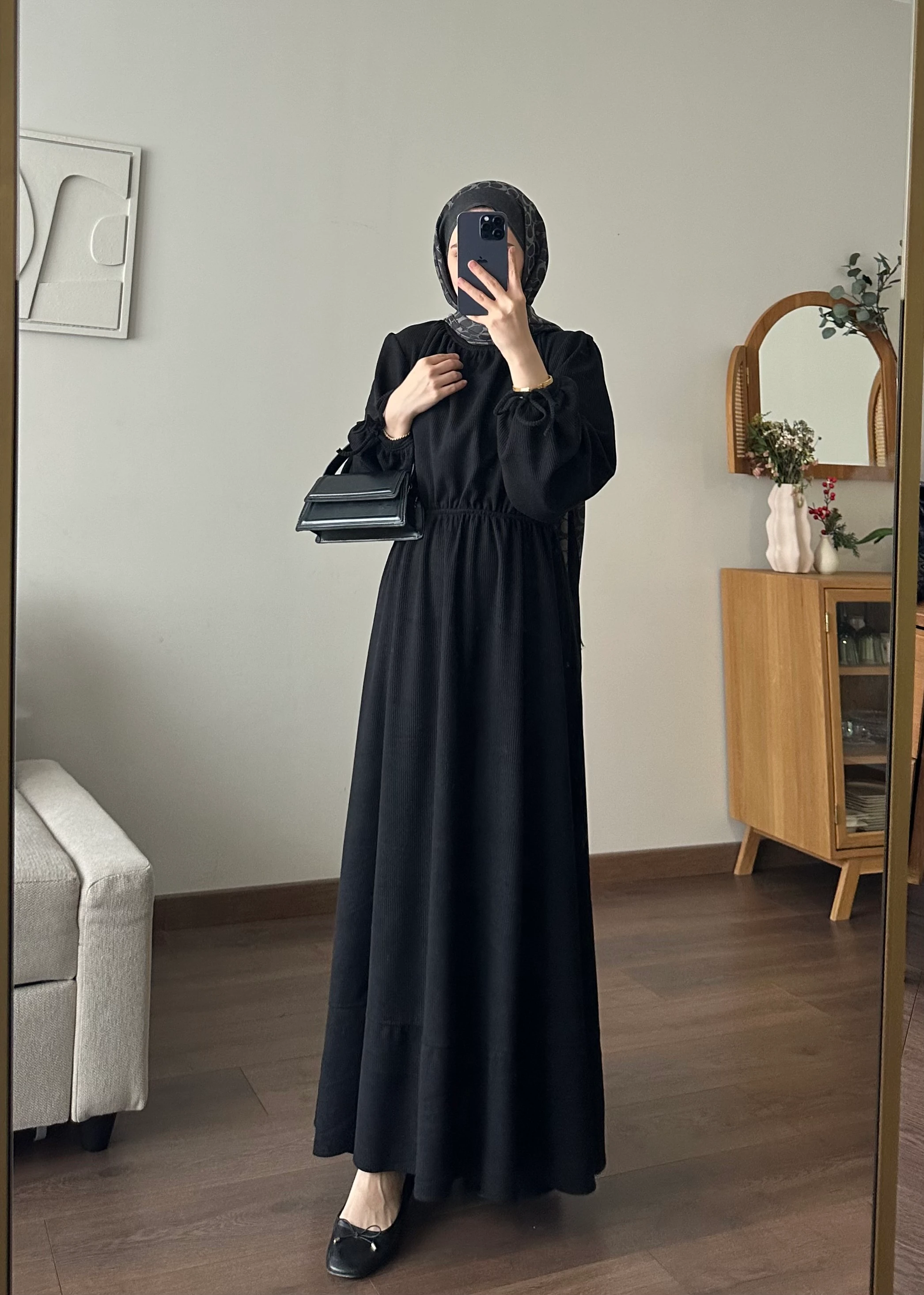 KESRY FİTİLLİ ELBİSE | Siyah