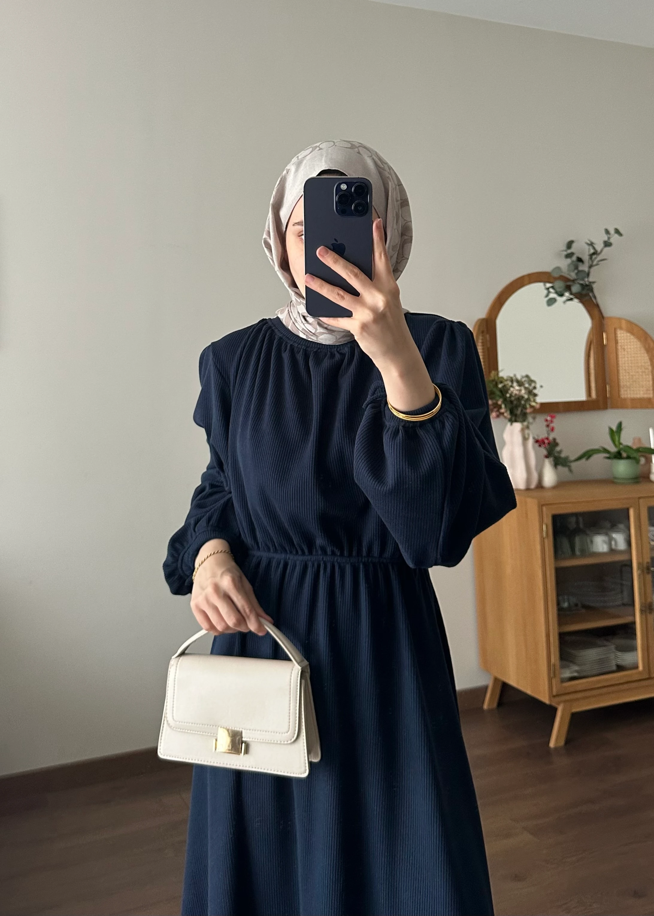 KESRY FİTİLLİ ELBİSE | Lacivert