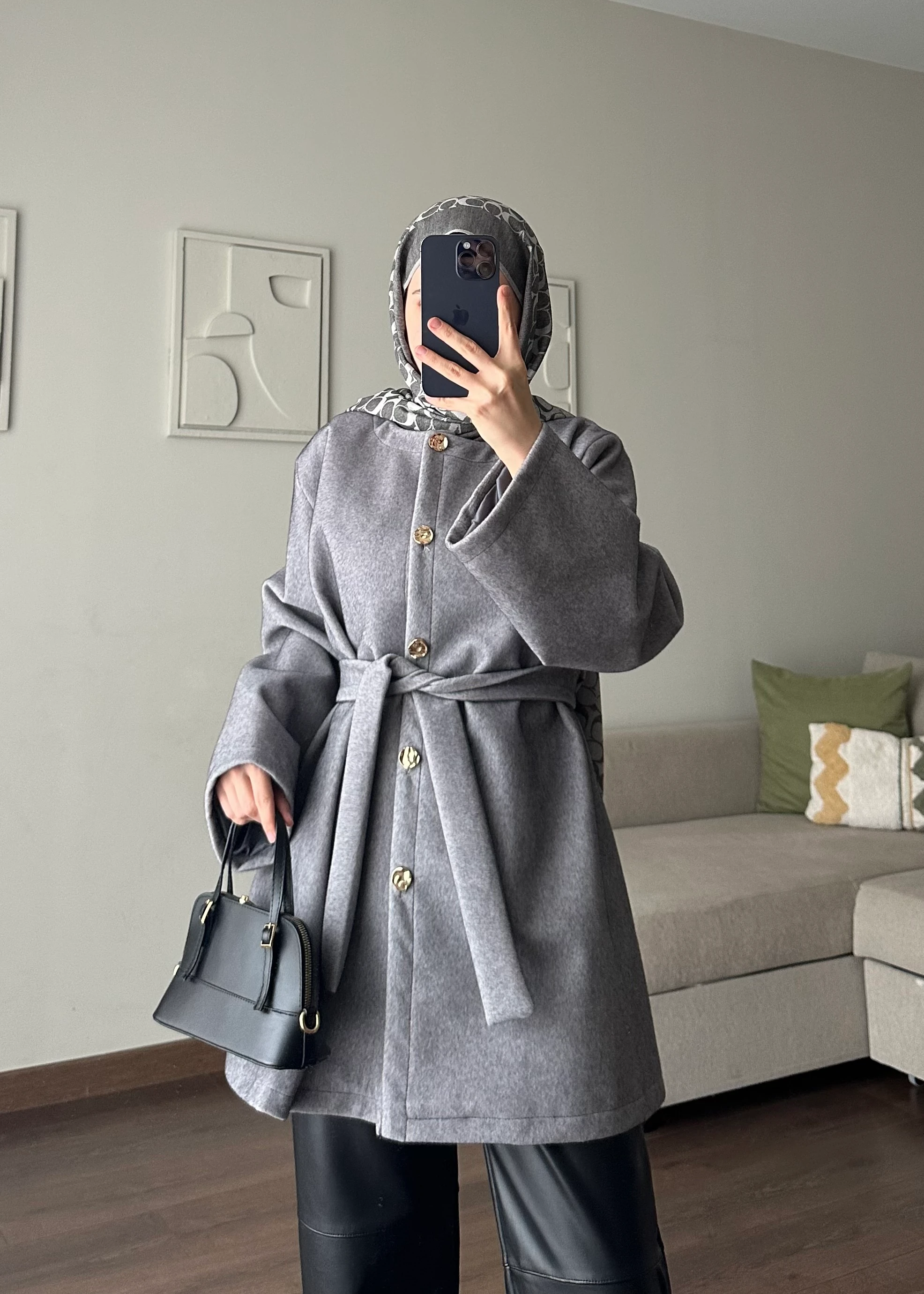 LUUQ KAŞE KABAN | Gri