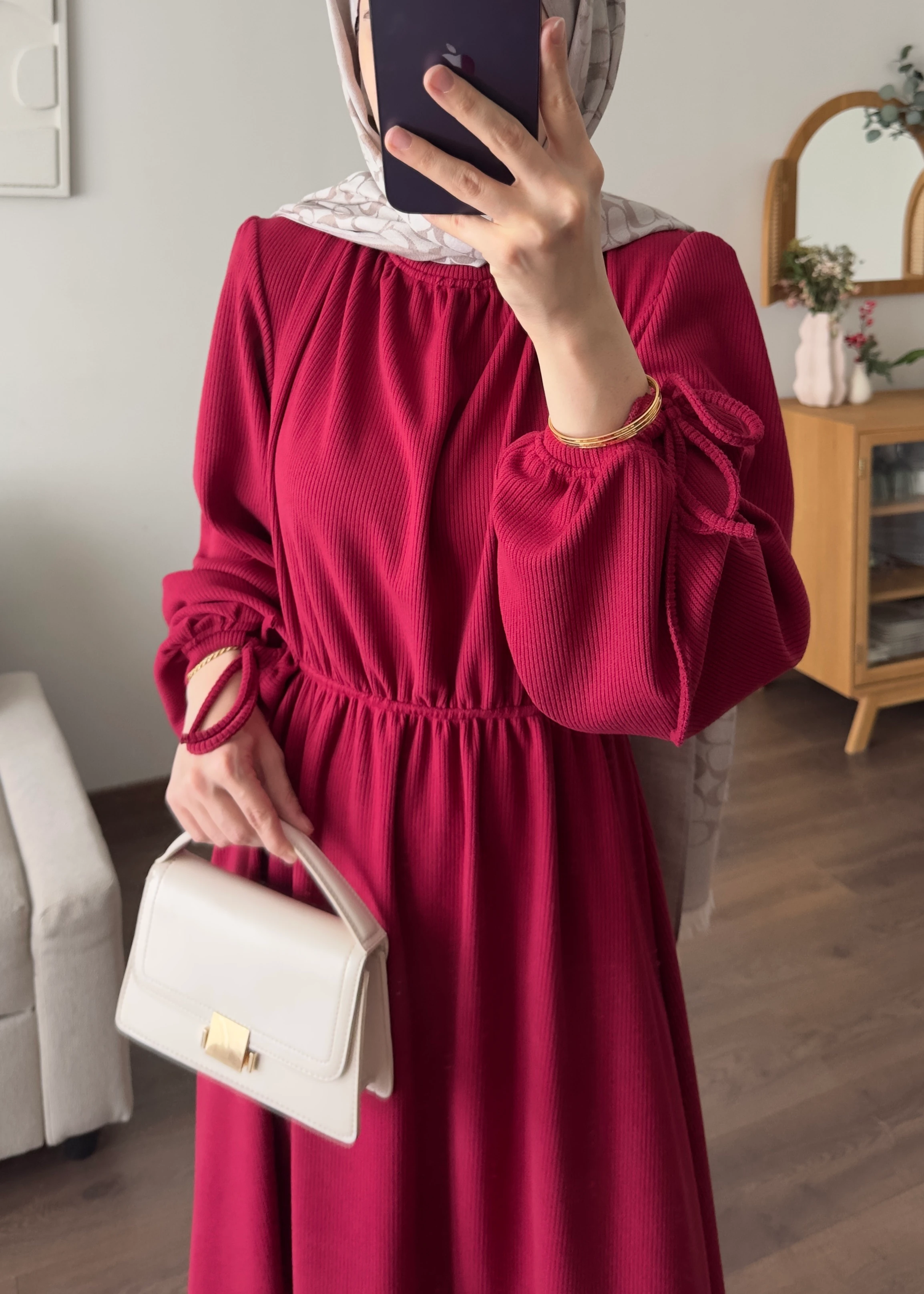 KESRY FİTİLLİ ELBİSE | Fuşya