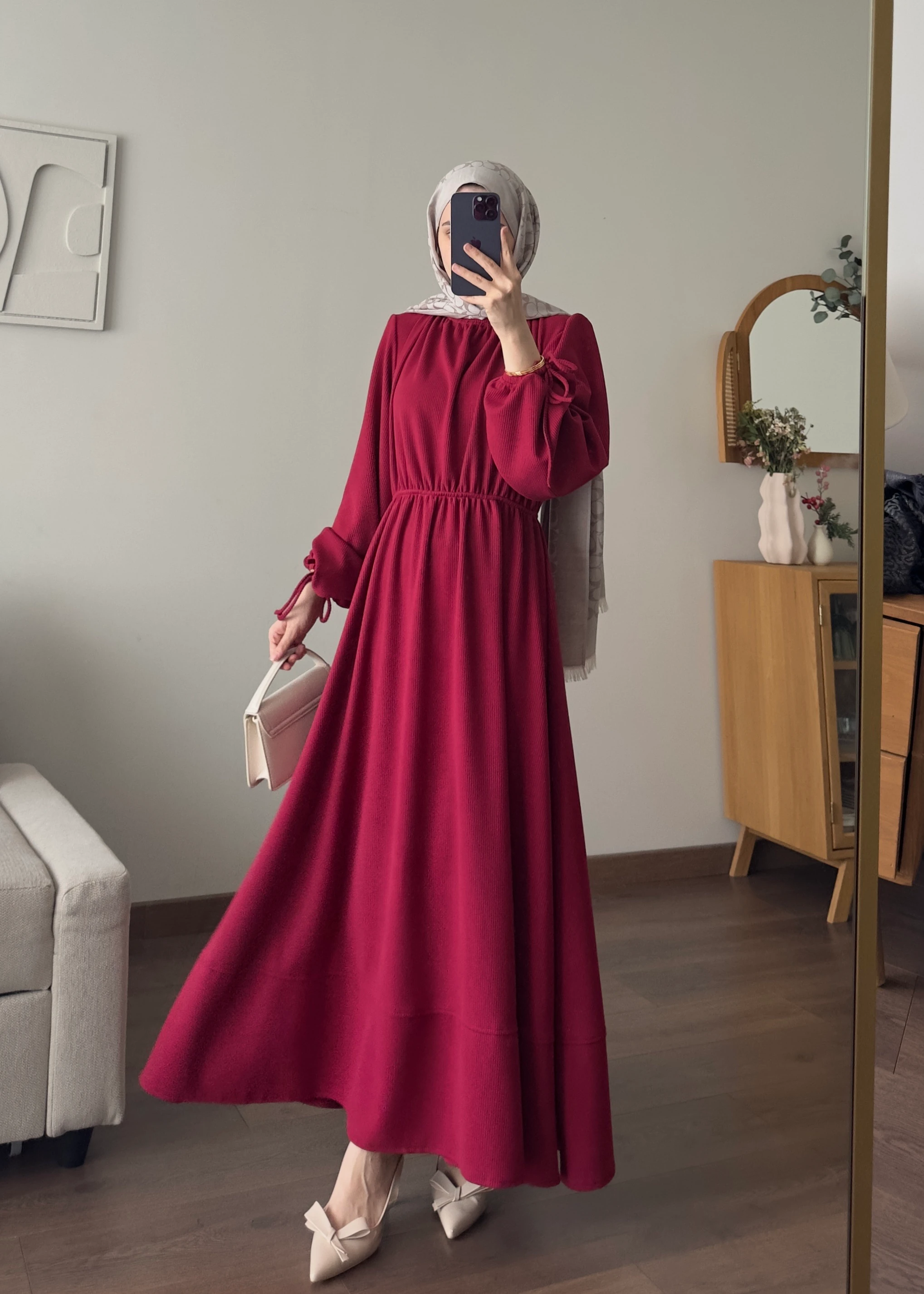 KESRY FİTİLLİ ELBİSE | Fuşya