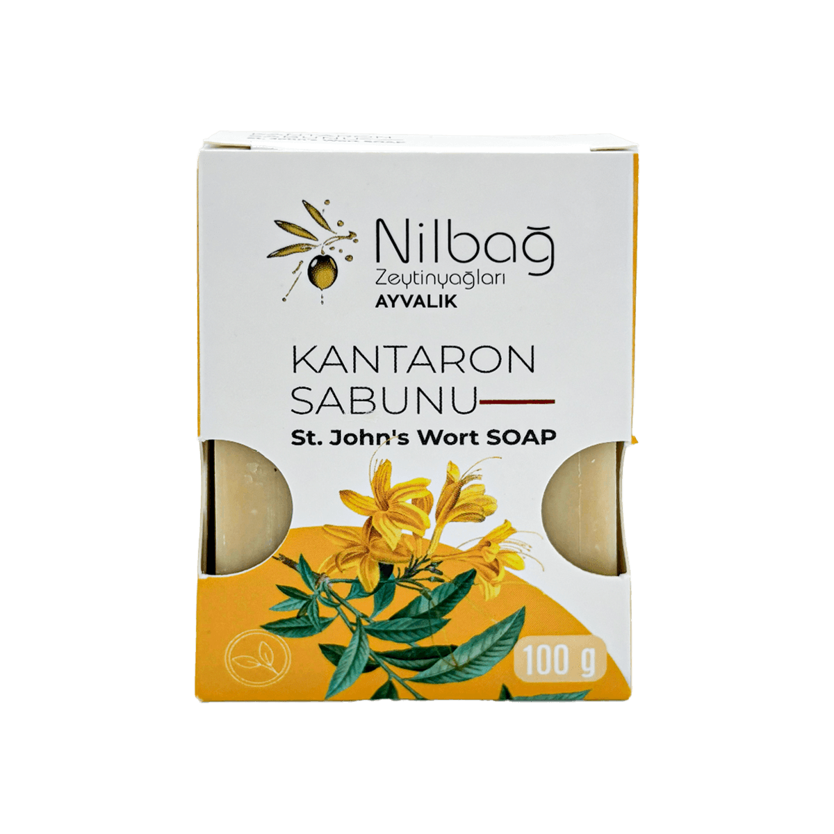 Nilbağ Kantaron Sabunu – Doğal Zeytinyağlı (100 g)