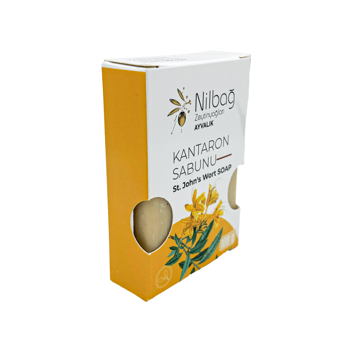 Nilbağ Kantaron Sabunu – Doğal Zeytinyağlı (100 g)
