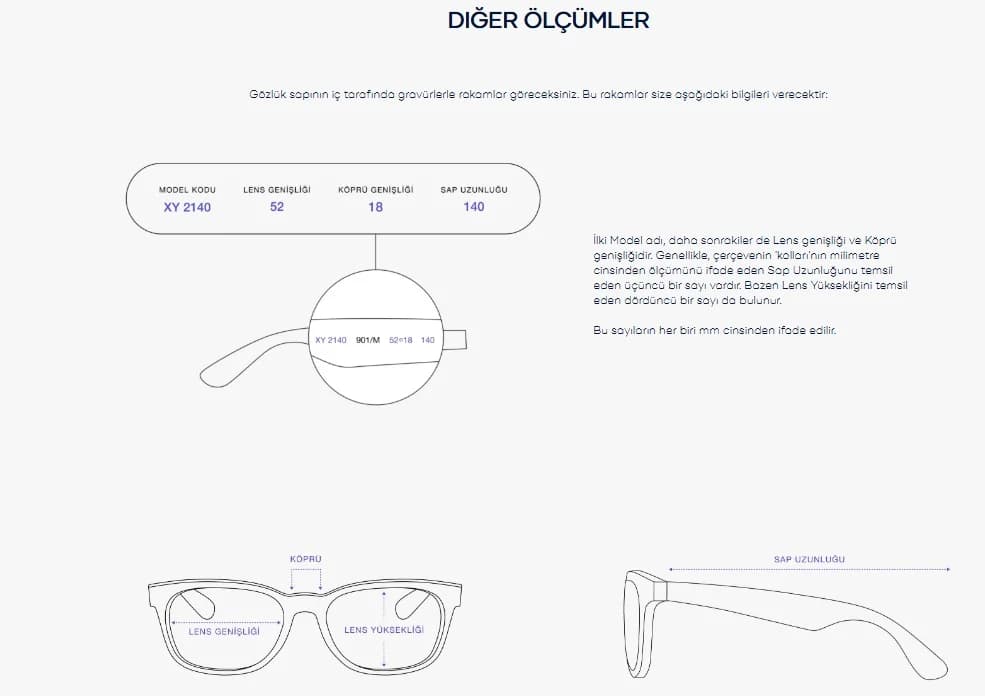 Ölçü referans görseli