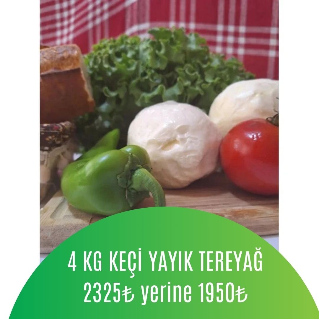 3 KG TUZSUZ KEÇİ YAYIK TEREYAĞI ALANA 1 KG TEREYAĞI BEDAVA