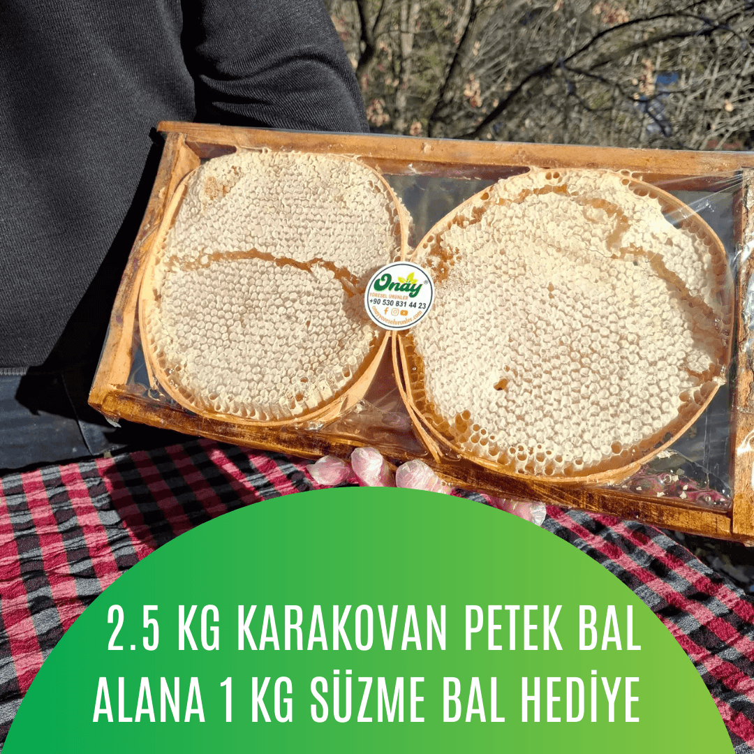 2.5 Kg Karakovan Bal Alana  +1 Kg süzme Bal hediye paketi