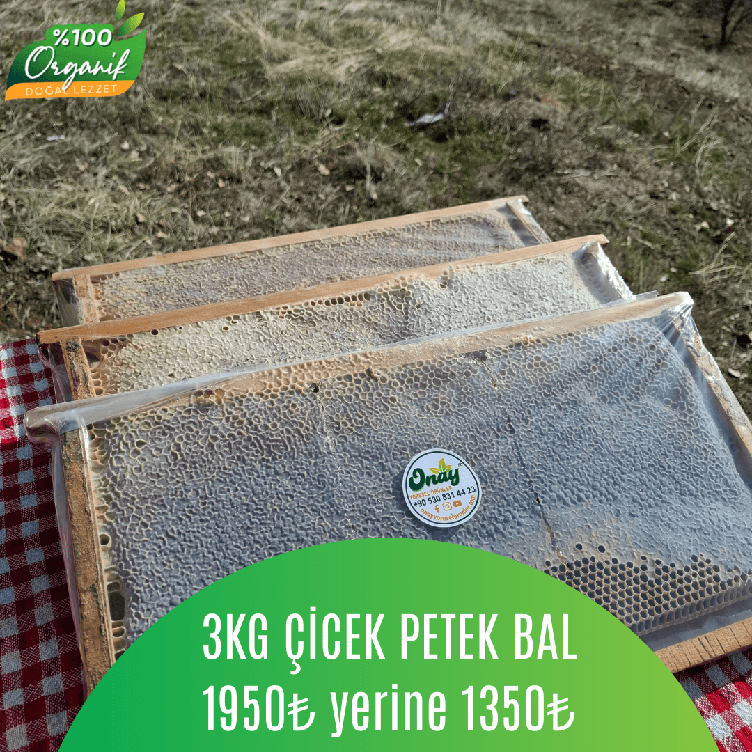 2 KG PETEK BAL ALANA 1 KG PETEK BAL HEDİYE PAKETİ