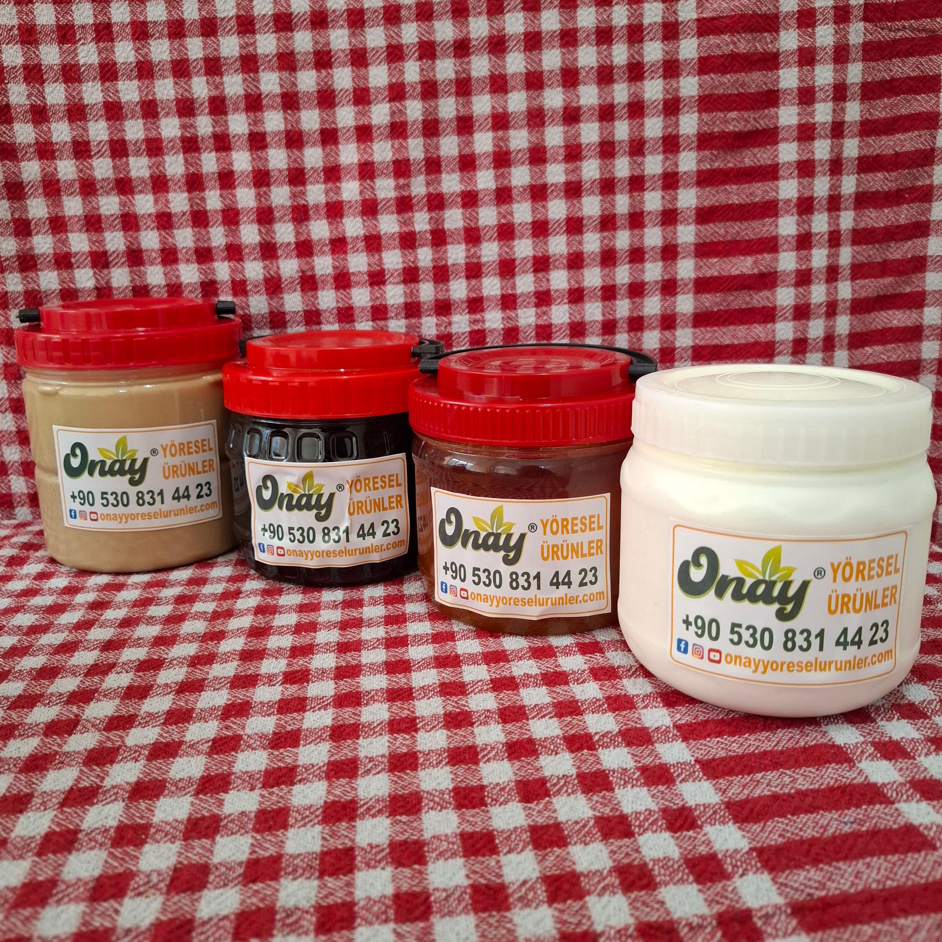 Mini Okul Paketi (1 kg Tahin,1 kg Dut Pekmezi,1 kg Tulum Peyniri,1Kg Süzme Bal )