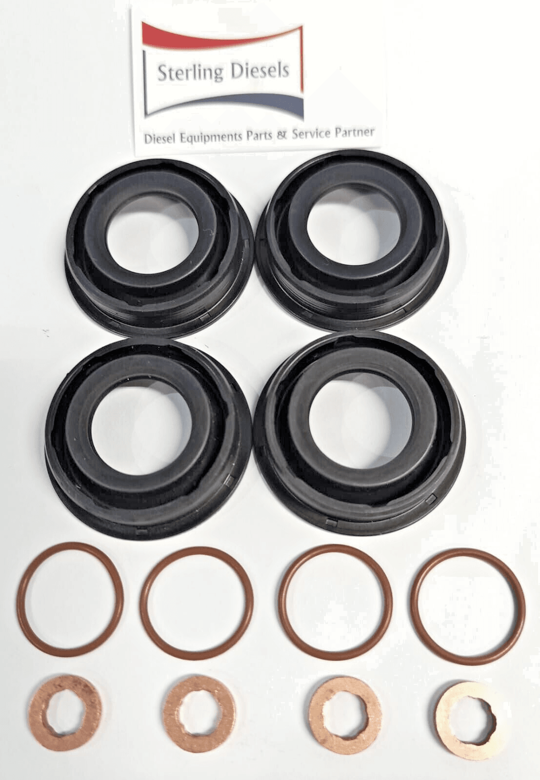 Fuel Injector Copper Washer & Seal Kit - for Audi, Seat, Skoda, VW - 1.6TDI CAY