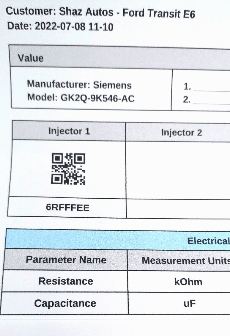 Ford Transit VDO injector GK2Q-9K546-AC GK2Q-9K546-AB  A2C9303500080 2143478