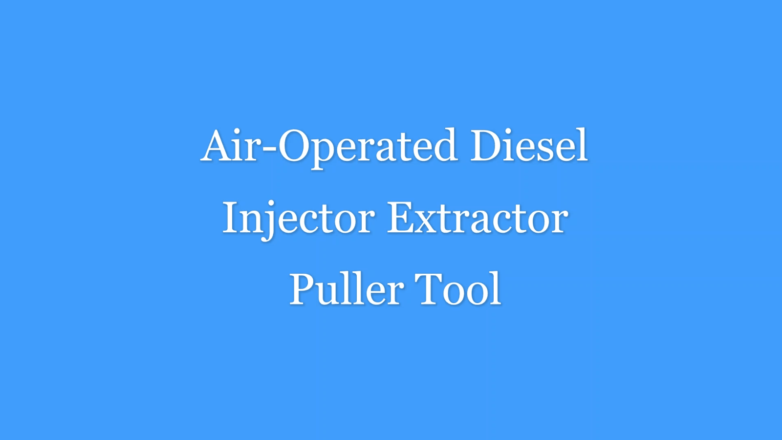 Air-Operated Diesel Injector Extractor Puller Tool Kit - Comes with sockets!