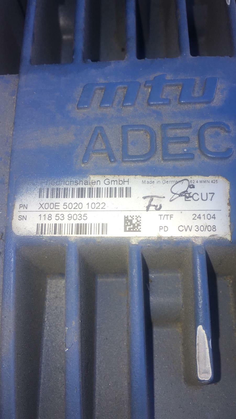 MTU ECU ADEC Engine control unit - MTU 12V 4000 ENGINE - X00E50201022