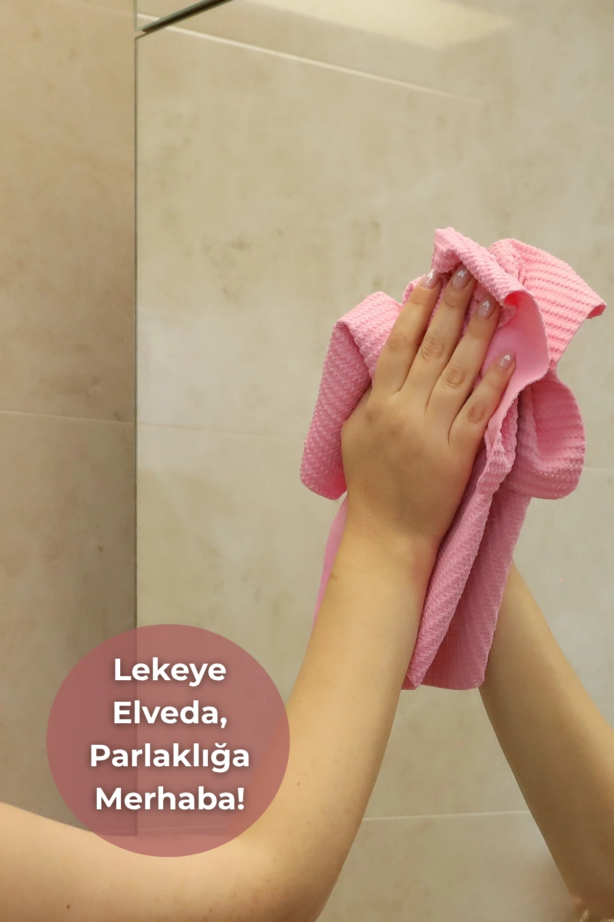 NoxClean Pembe PVA Sünger Bez – Süper Emici, Tüy Bırakmaz, Çok Amaçlı Temizlik Bezi