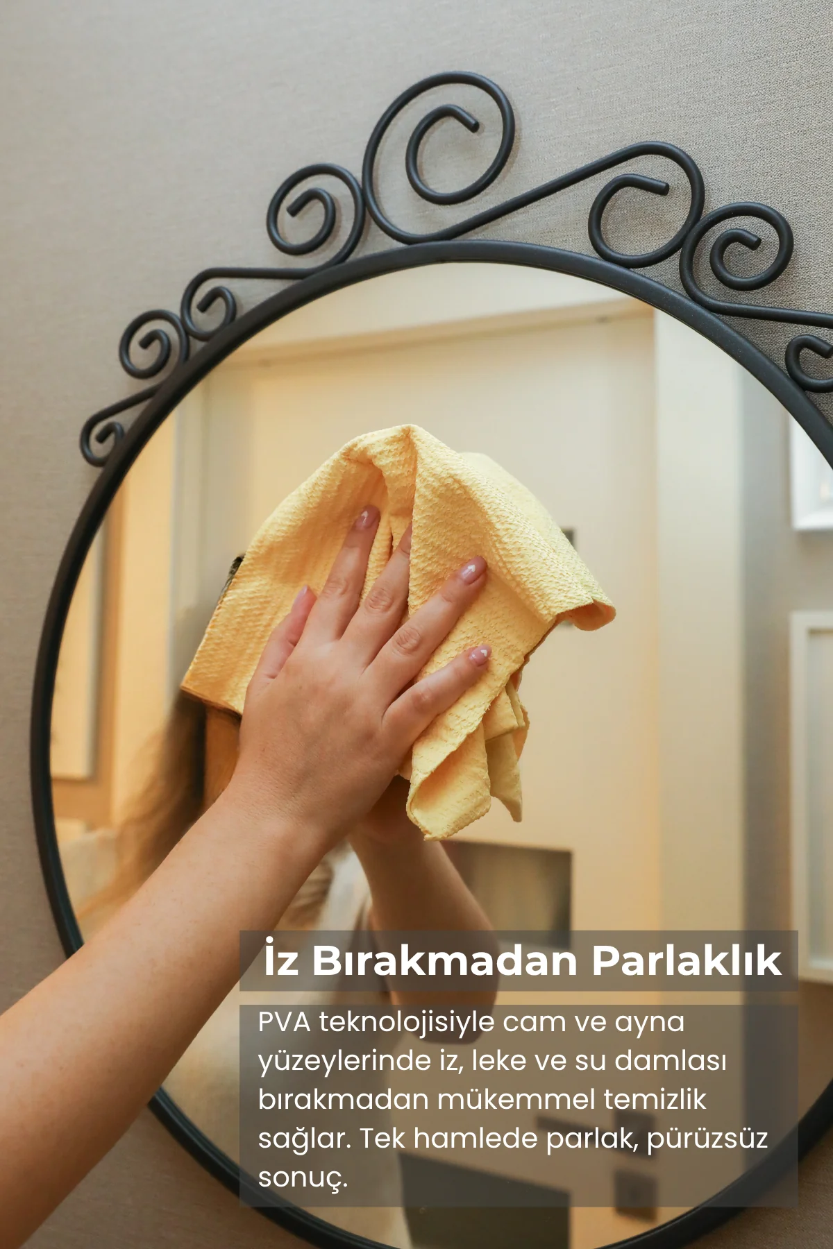 NoxClean Sarı PVA Sünger Bez – Süper Emici, Tüy Bırakmaz, Çok Amaçlı Temizlik Bezi