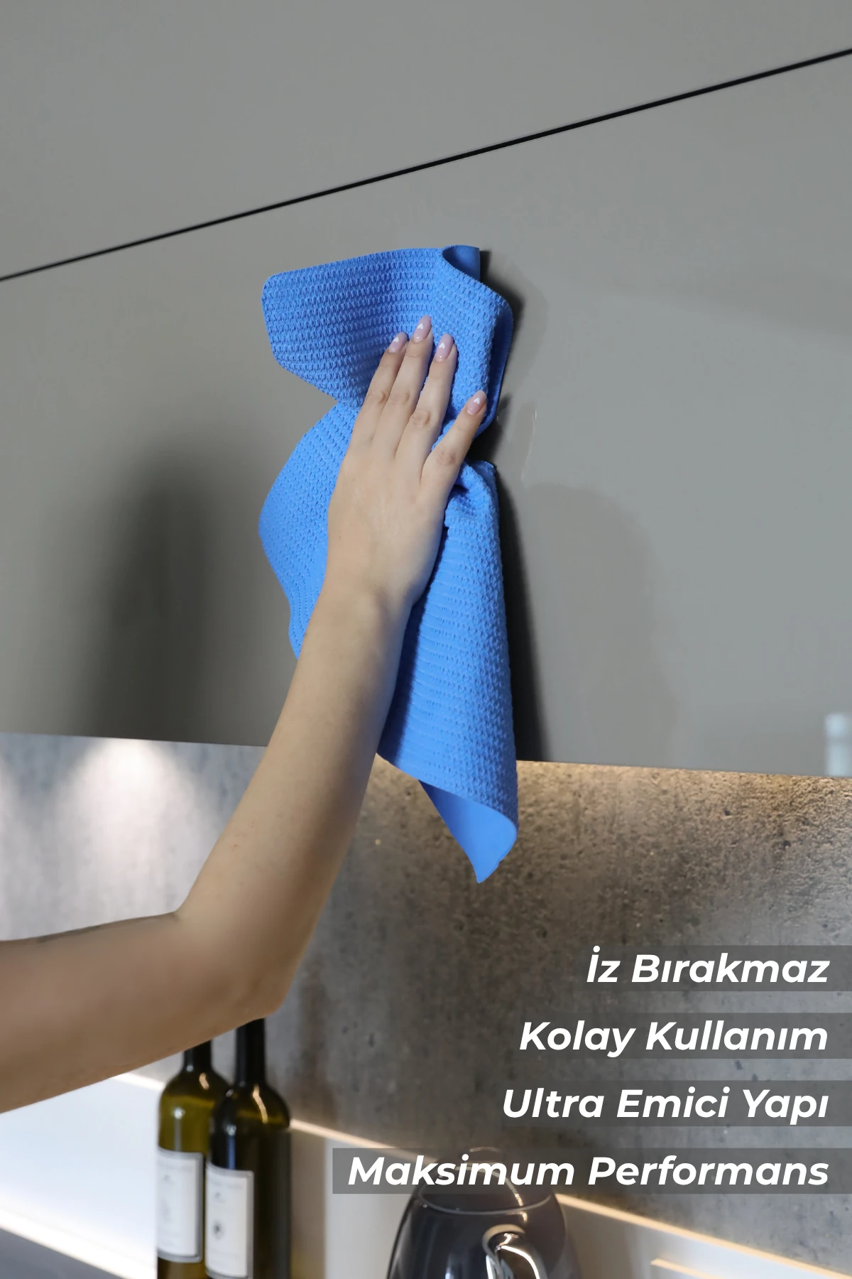 NoxClean Mavi PVA Sünger Bez – Süper Emici, Tüy Bırakmaz, Çok Amaçlı Temizlik Bezi