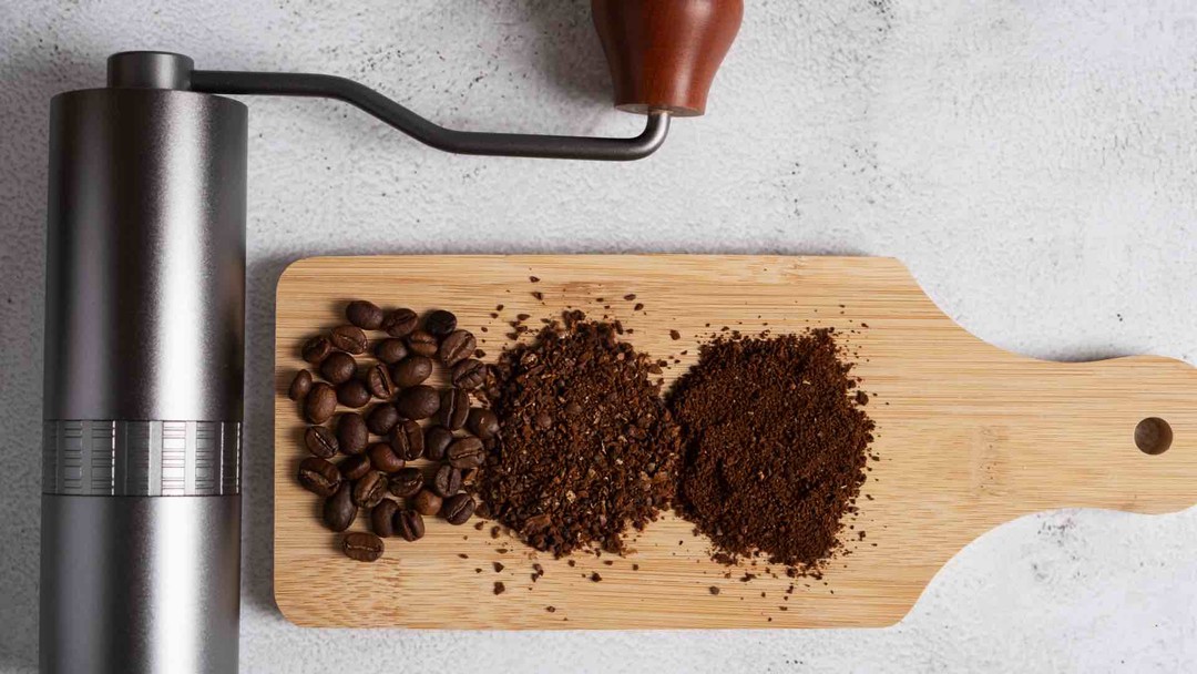 Choose your grind size based on your coffee and recipe.