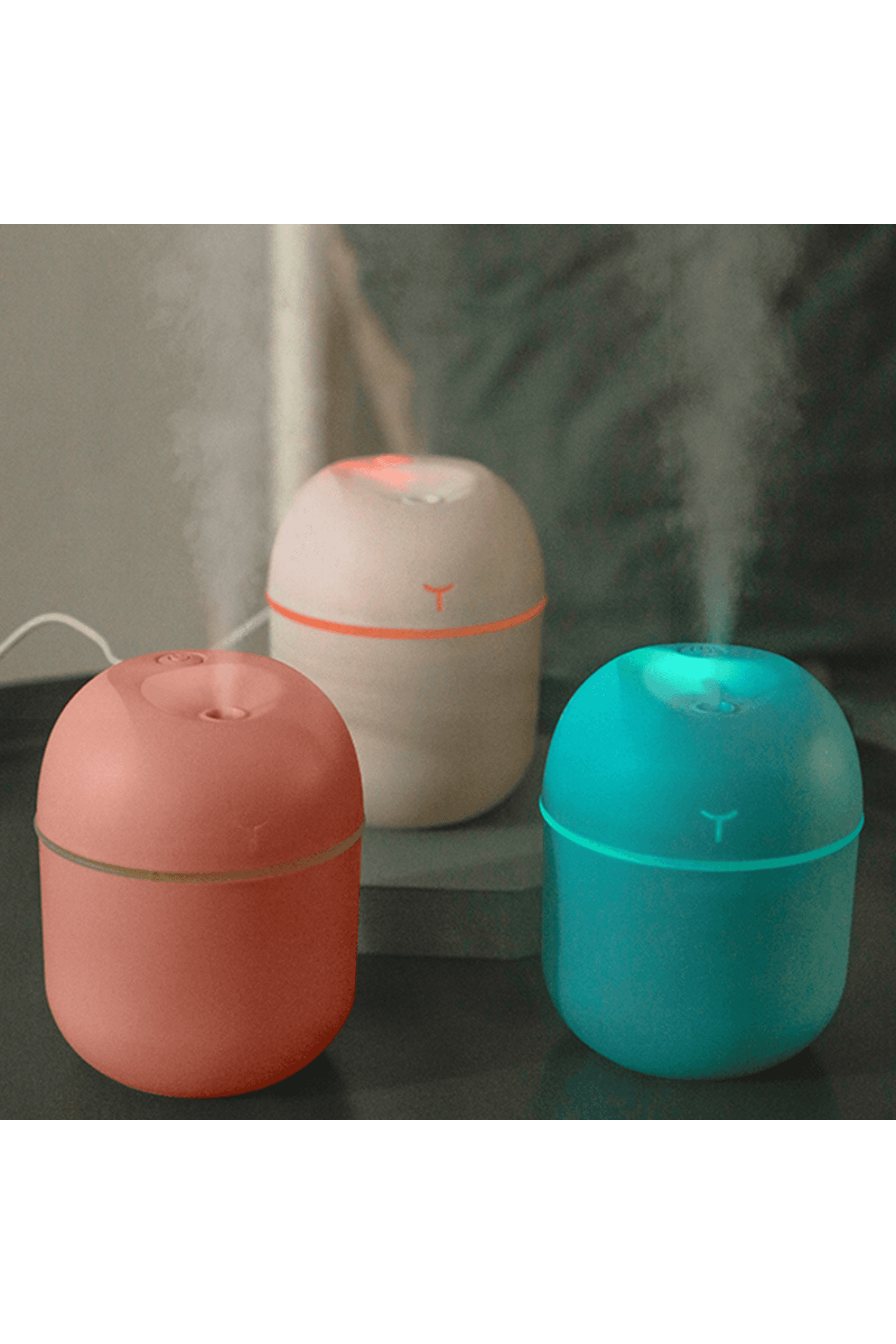 220 mL Hava Nemlendirici Led Işıklı Aroma Difizörü H2O TP-1021