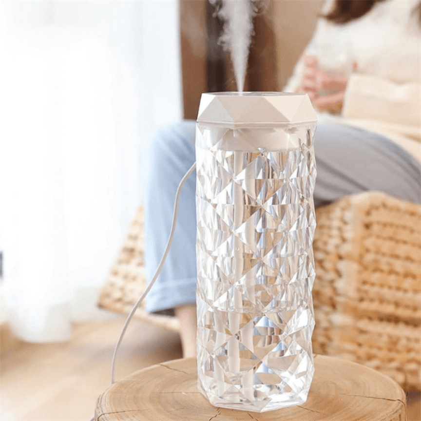 Prizmatik Camlı Tasarım 1000ml Hava Nemlendirici Taşınabilir Aroma Difüzörü H2o Tp-1023