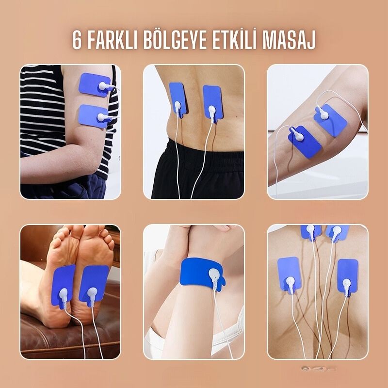 Tens Ems Masaj Cihazı Şarjlı Fizik Tedavi Aleti TP-1017