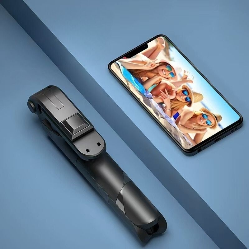 Selfie Çubuğu Tripod Siyah Kumandalı Bluetoothlu TP-1019