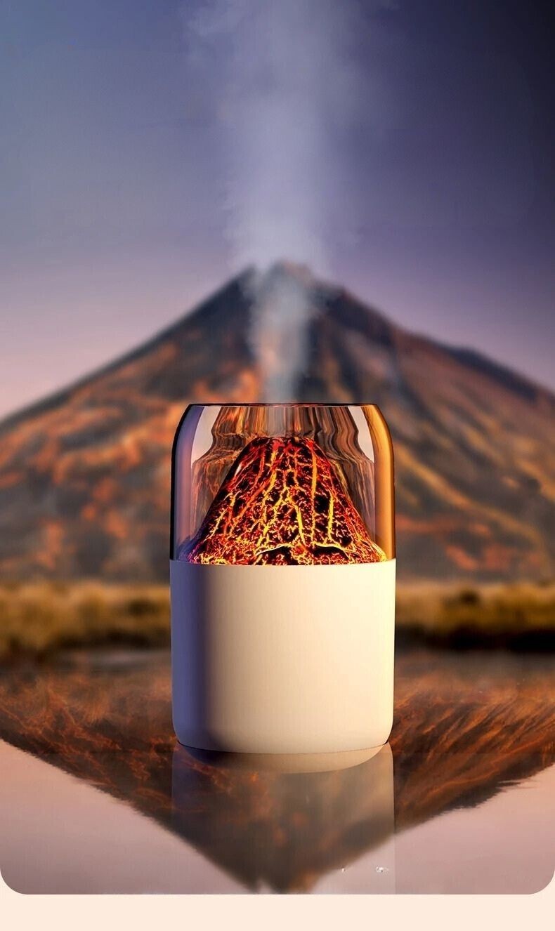 Volkanik Hava Nemlendirici 300mL Taşınabilir Ultrasonik Hava Nemlendirici Aroma Difüzörü H2o Tp-1022