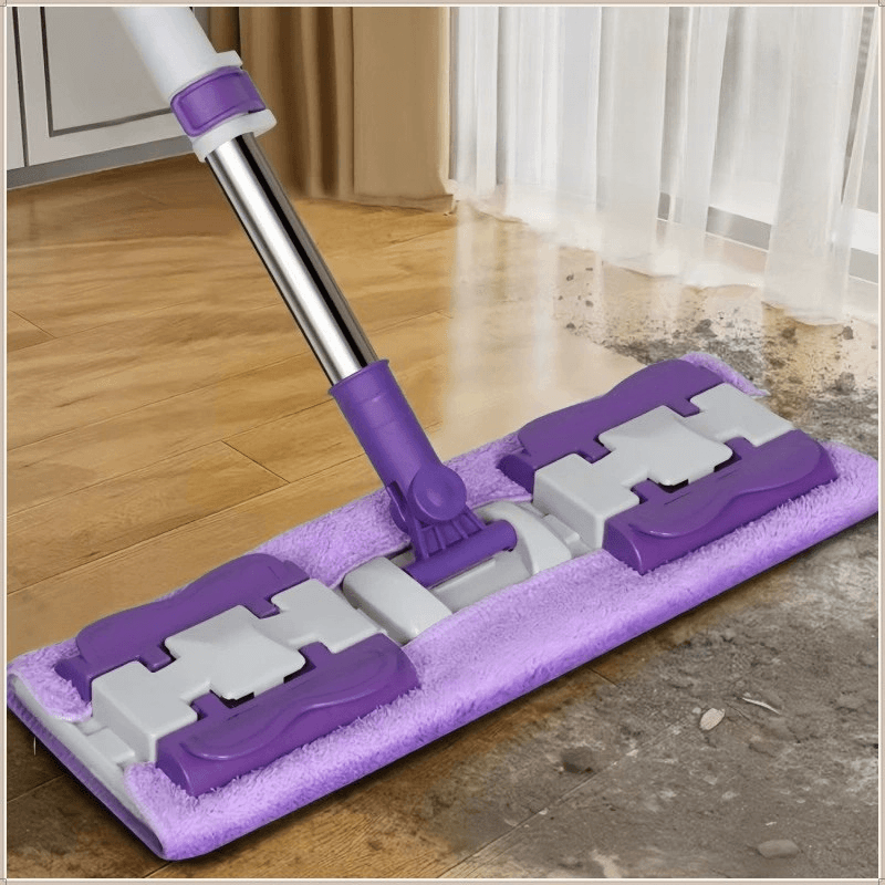 Yer Mopu Duvar Fayans Cam Temizlik Mikrofiber 4 Mandallı Mop(MOR)