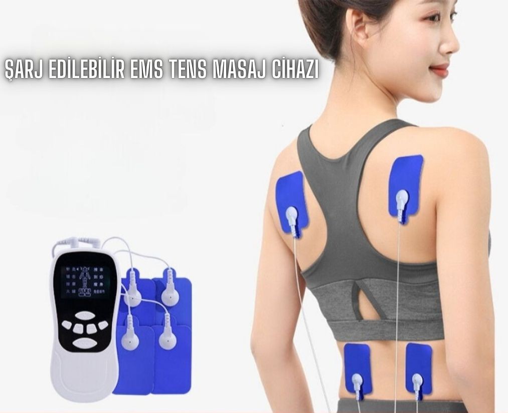 Tens Ems Masaj Cihazı Şarjlı Fizik Tedavi Aleti TP-1017