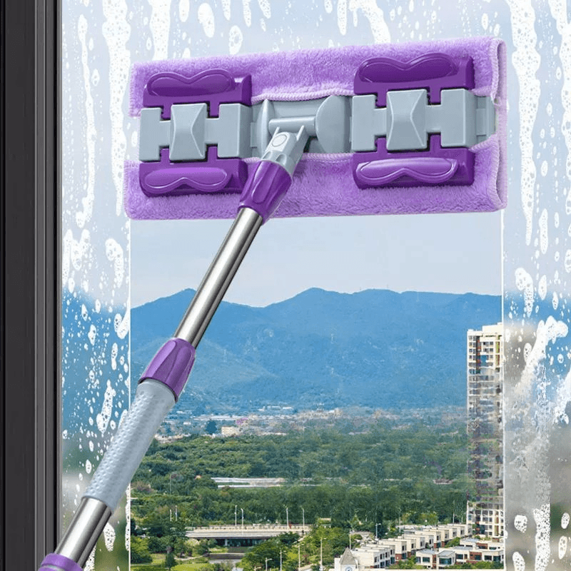 Yer Mopu Duvar Fayans Cam Temizlik Mikrofiber 4 Mandallı Mop(MOR)