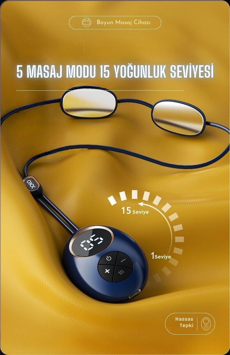 Kolye Şeklinde Boyun Masaj Aleti Akıllı Servikal Omurga Masaj Cihazı TP-1011