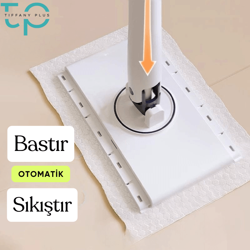Tembel Mop Tüm Bezleri Kendi Alabilen Otomatik Mop Yüzey Temizlik Havlusu Kullan At Bezler Için