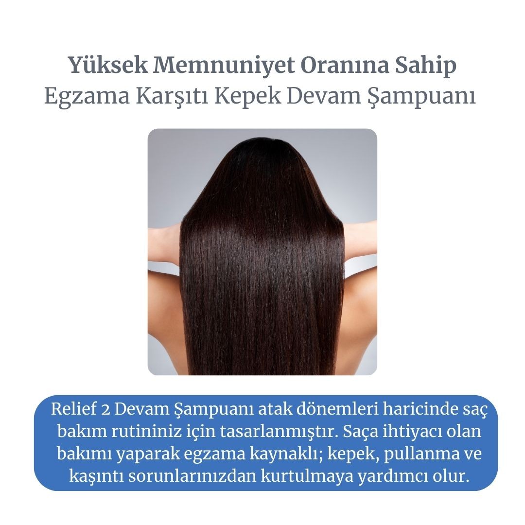 Relief-2 Shampoo Egzama Kaynaklı Kepek Karşıtı Devam Şampuanı