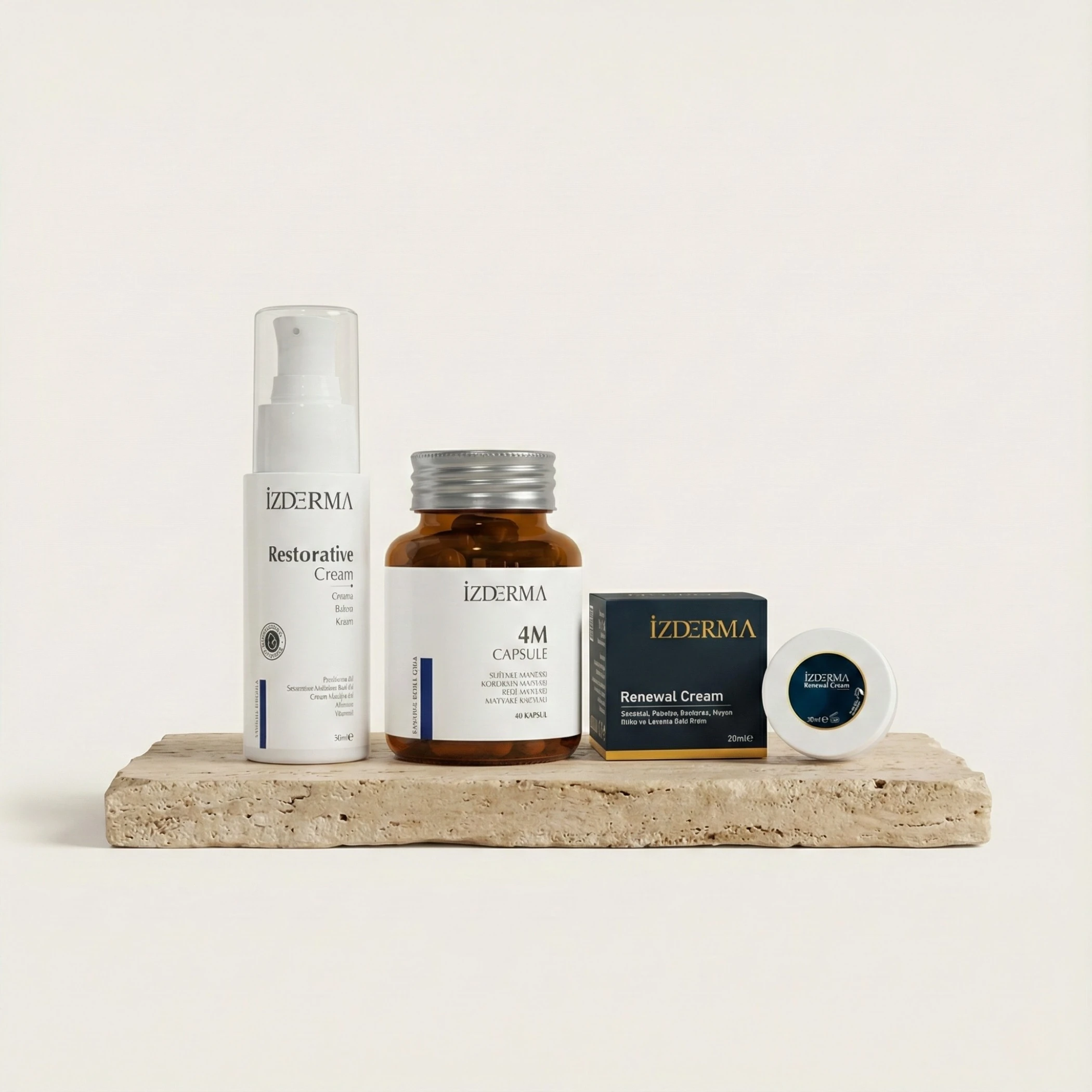Renewal & Onarıcı Bakım Kremi & 4M Capsule AHCC Takviye Gıda Set