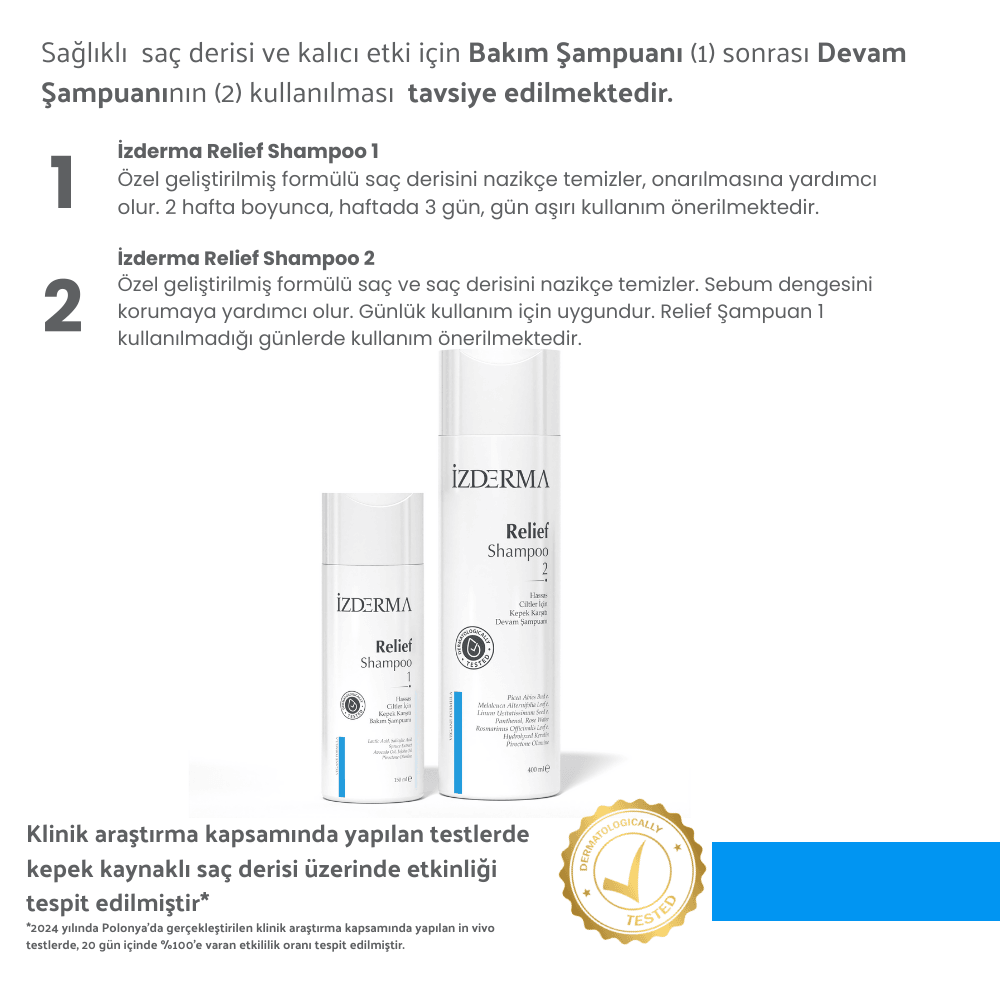 Relief 1-2 Shampoo & Saç Tarama Spreyi - 3'lü Set