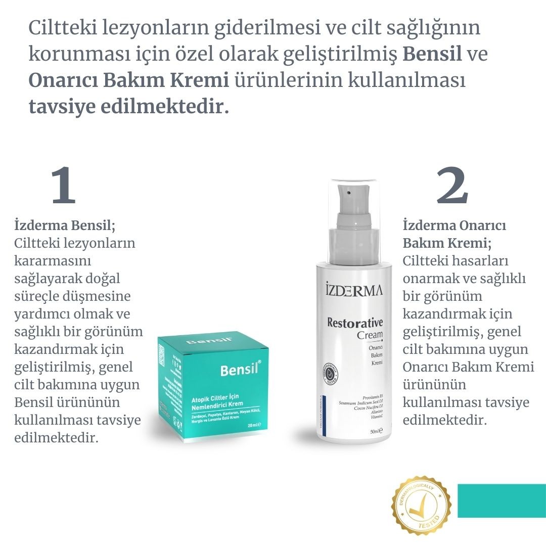 Bensil & Onarıcı Bakım Kremi & 4M Capsule AHCC Takviye Gıda Set