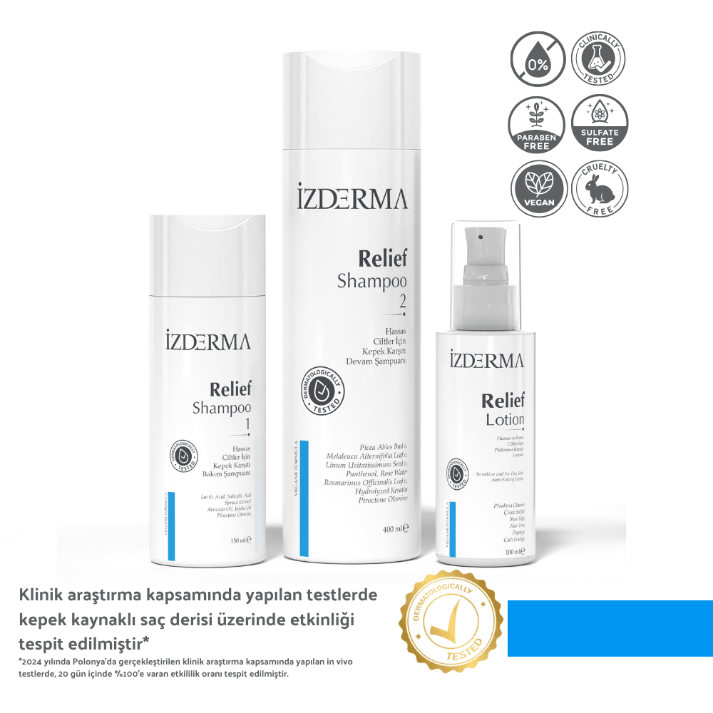 Relief 1-2 Shampoo & Saç Tarama Spreyi - 3'lü Set
