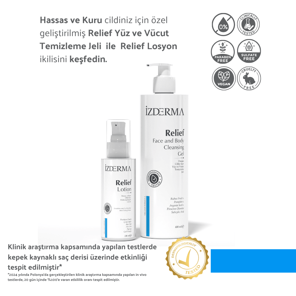 Relief Lotion & Yüz ve Vücut Temizleme Jeli - 2'li Set