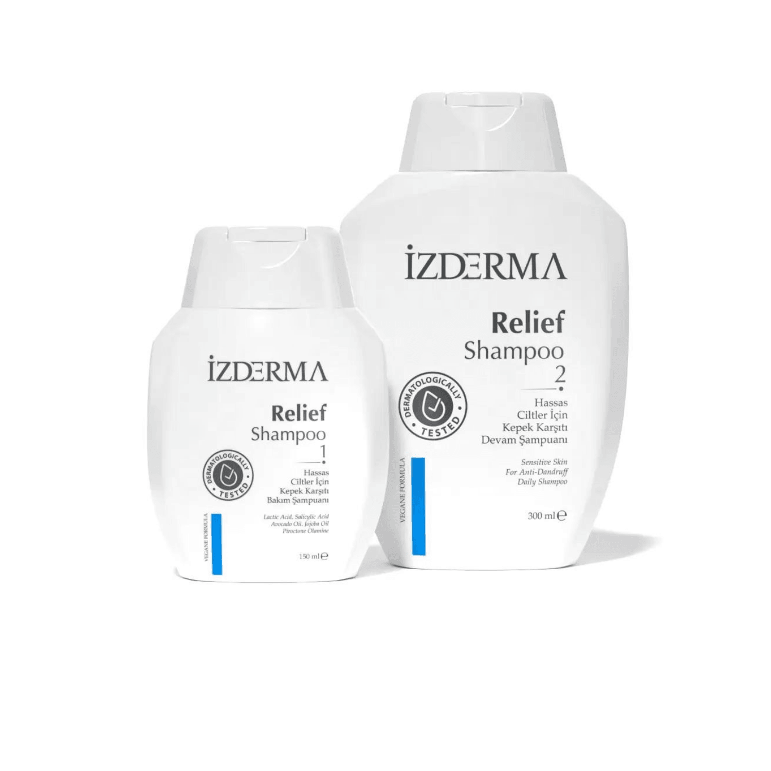 Relief 1 & 2 Shampoo  - Egzama Kaynaklı Kepek Karşıtı Şampuan 2'li Set