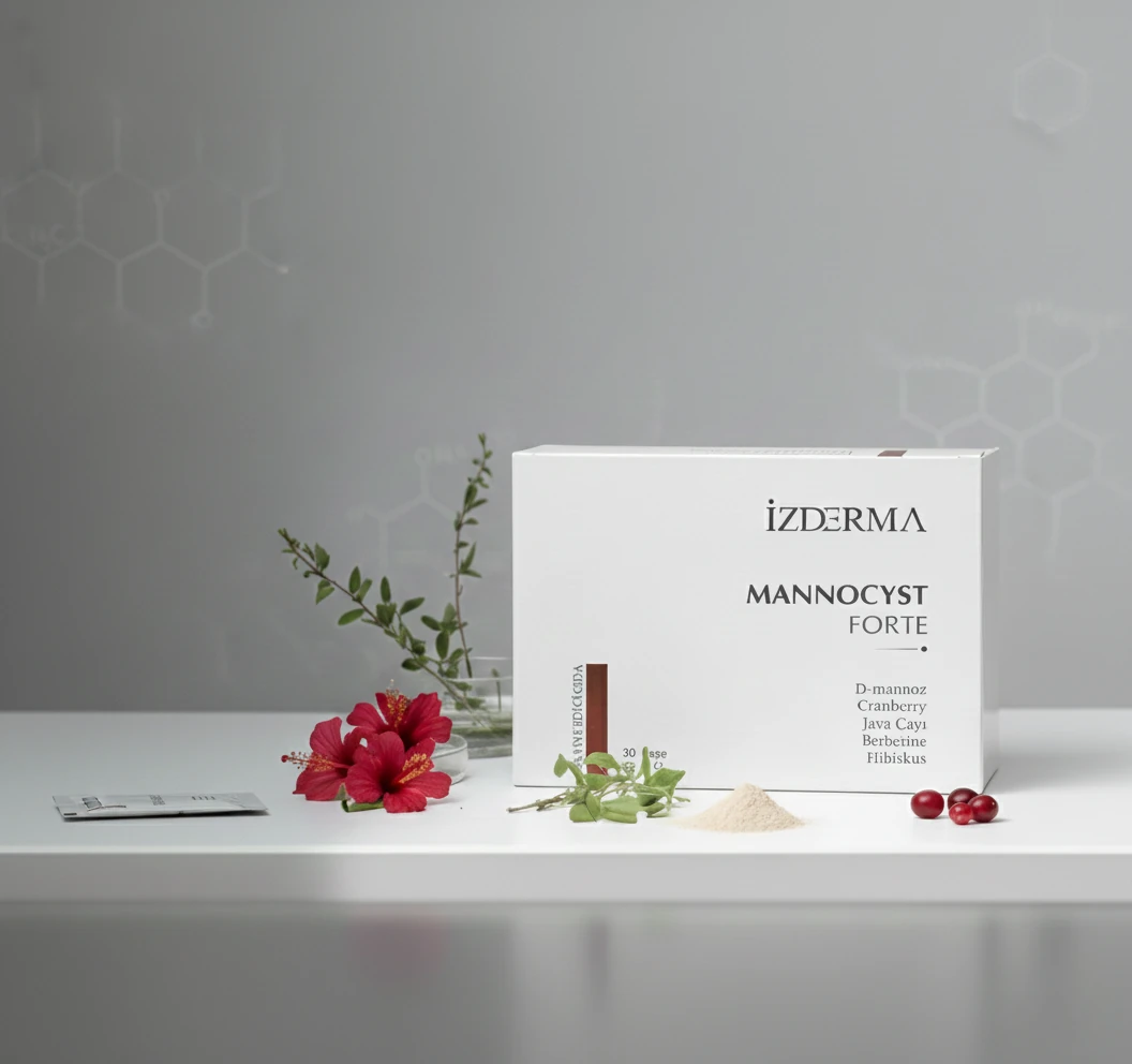 Mannocyst Forte D-Mannoz, Cranberry, Berberin, Java Çayı ve Hibiskus İçeren Takviye Edici Gıda (30 Şase)