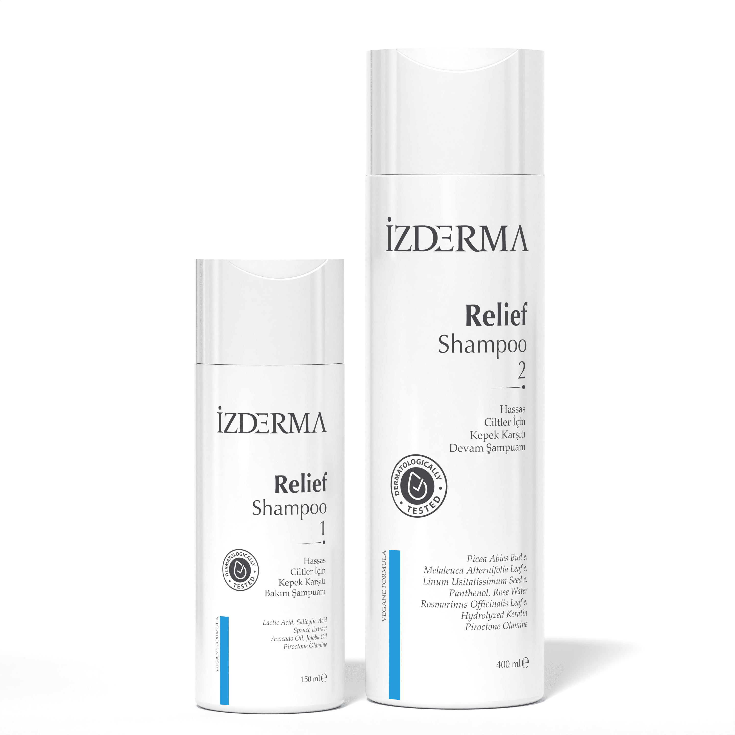 Relief 1 & 2 Shampoo  - Egzama Kaynaklı Kepek Karşıtı Şampuan 2'li Set
