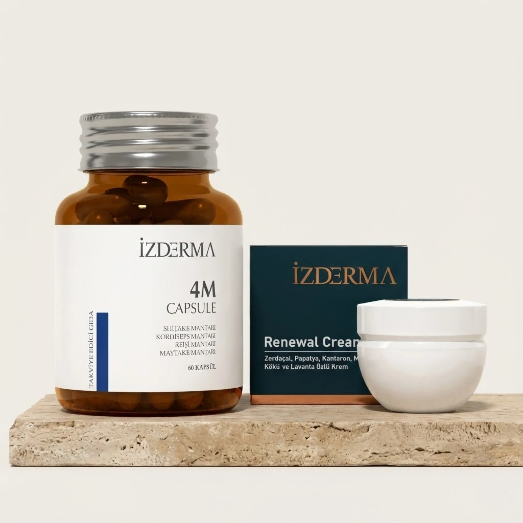 Renewal Cream & 4M Capsule AHCC Takviye Edici Gıda