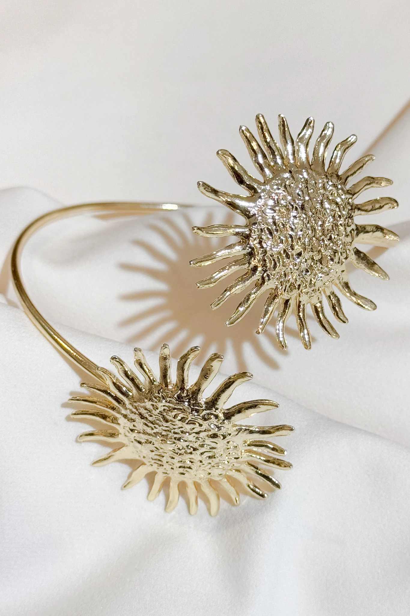 Altın Kaplama Güneş Tasarım Pazı Bilekliği