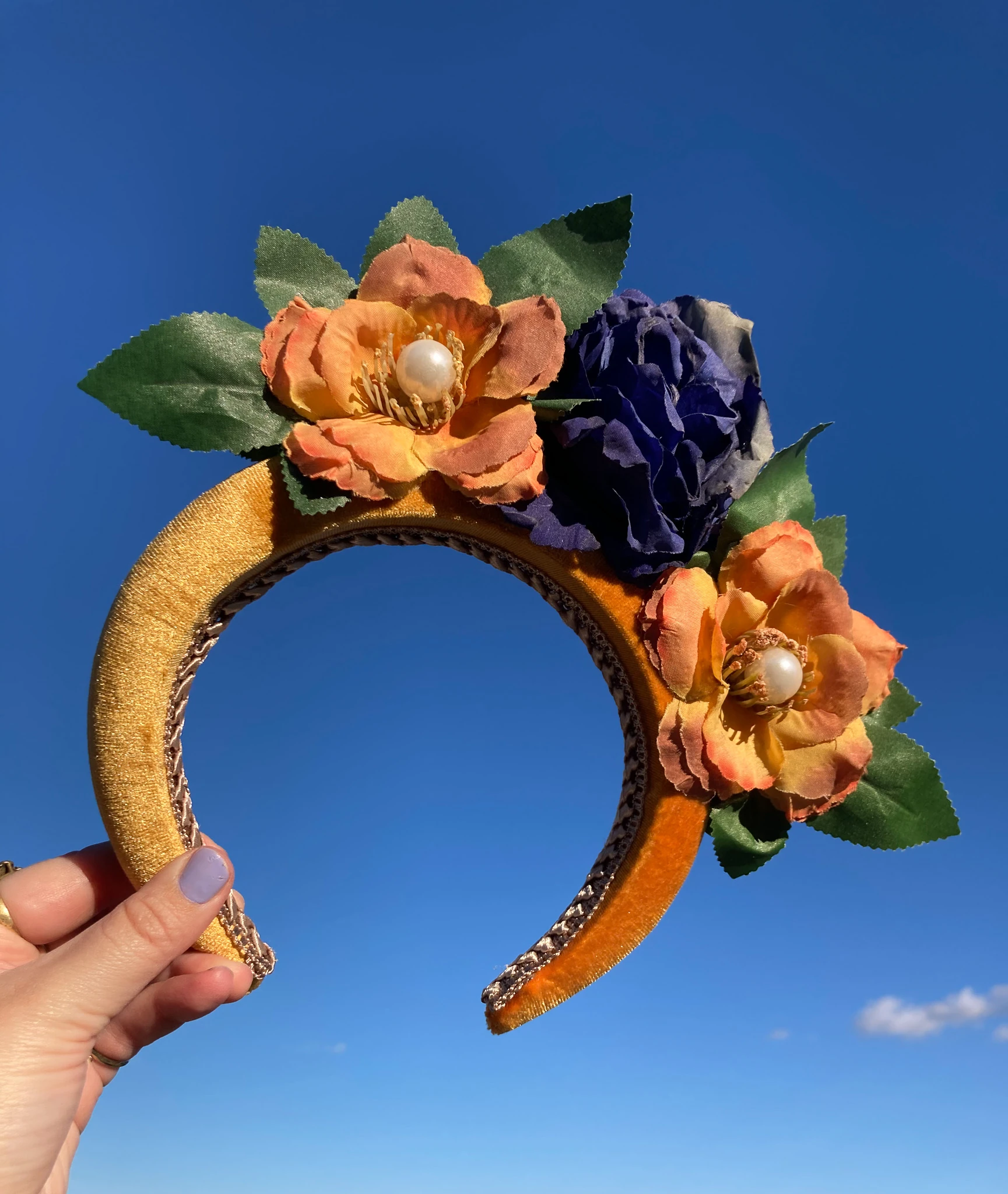 Turuncu Çiçekli Taç, Festival Tacı, Nişan Tacı, Lohusa Tacı