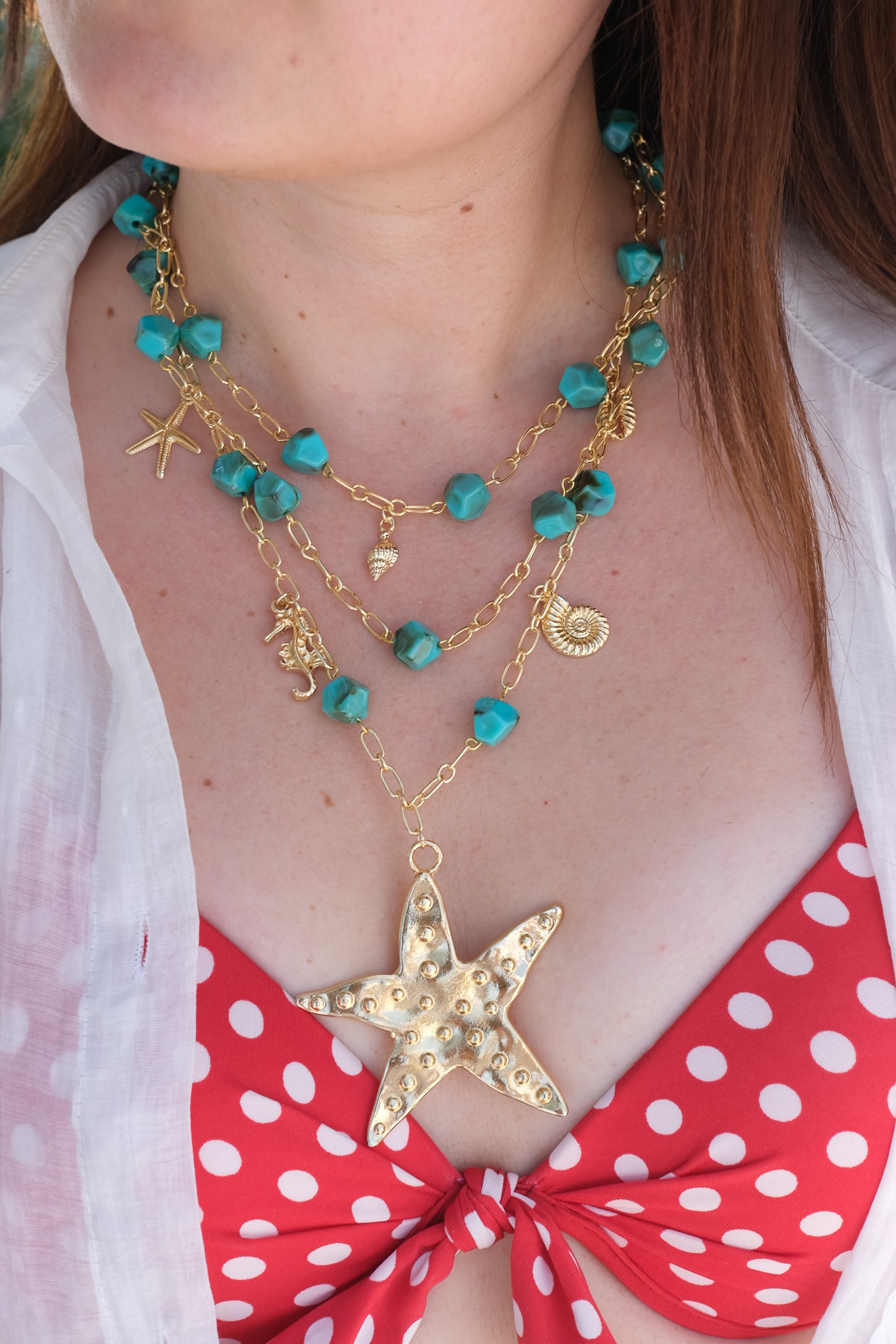 "Celestial Starfish" Kolye