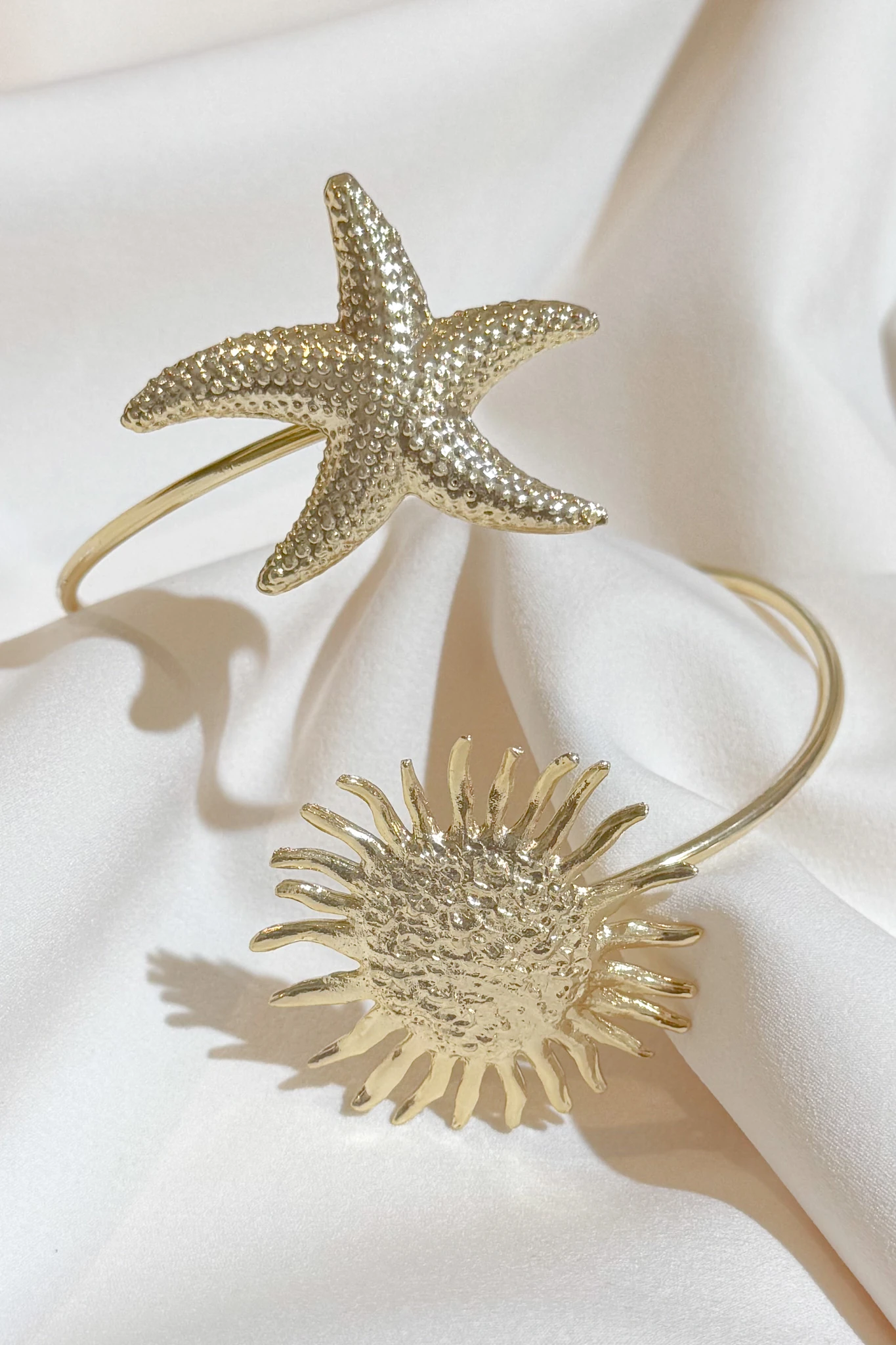 Altın Kaplama Yıldız ve Güneşli Pazı Bileklik