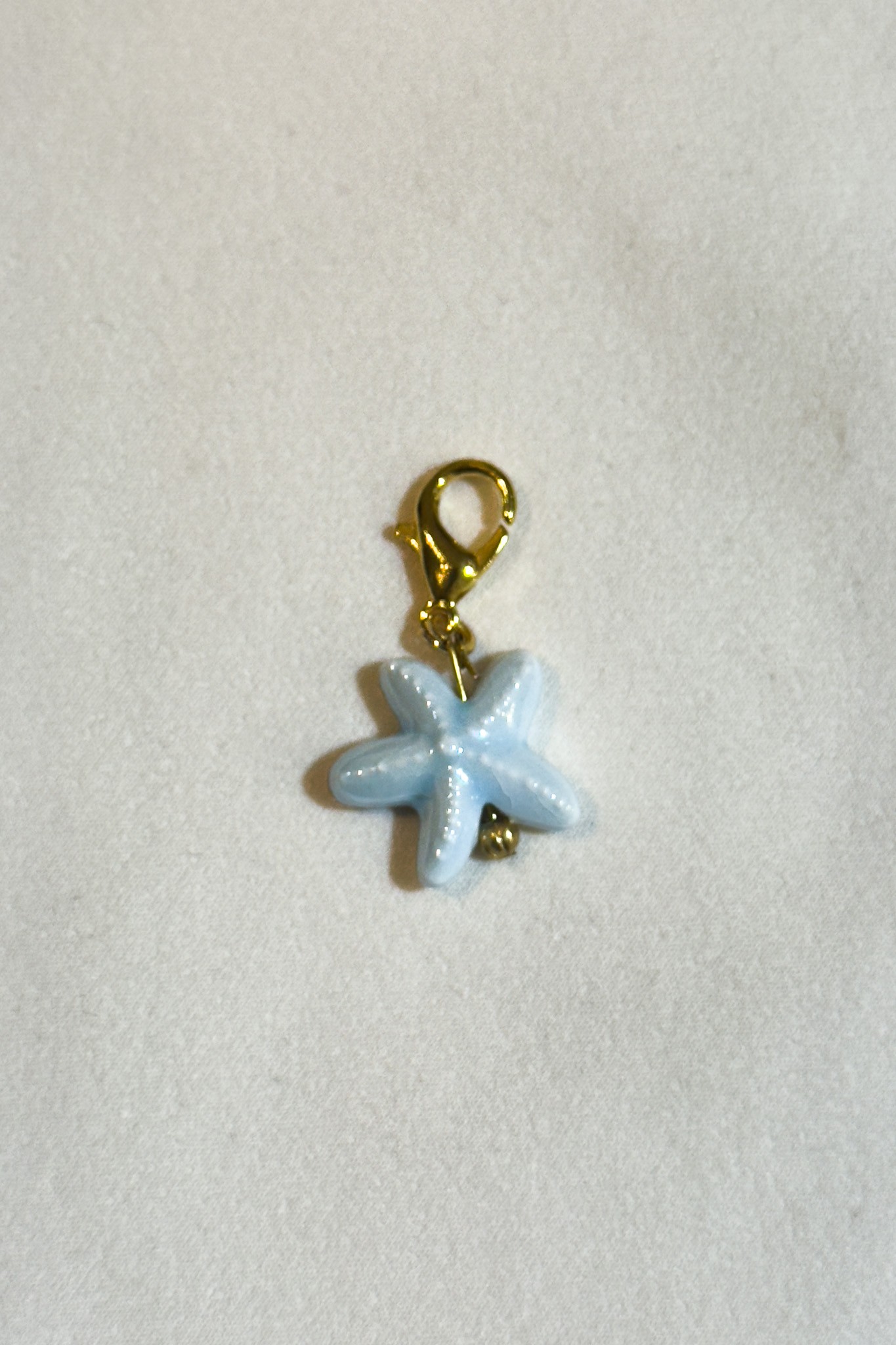 Murano Cam Mavi Deniz Yıldızı Charm