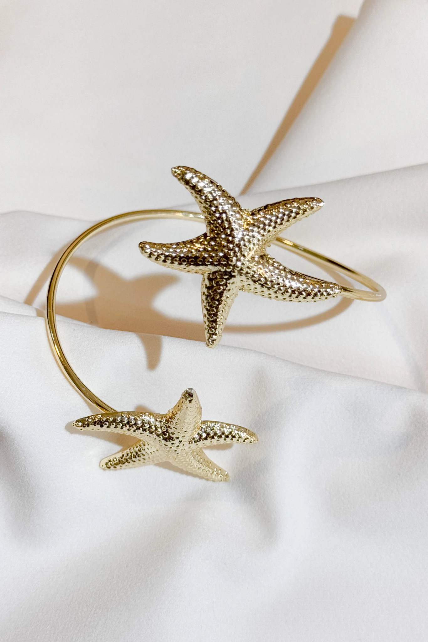 Altın Kaplama Deniz Yıldızı Pazı Bilekliği