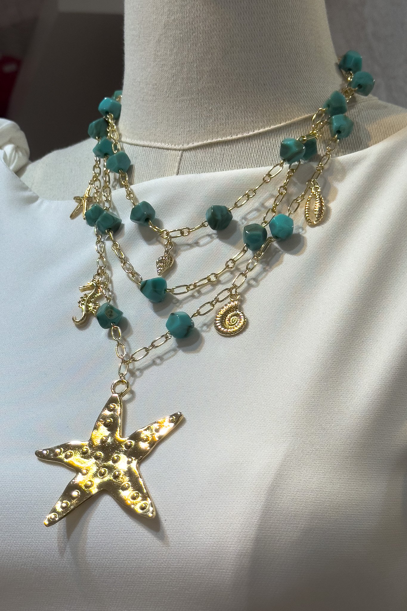 "Celestial Starfish" Kolye