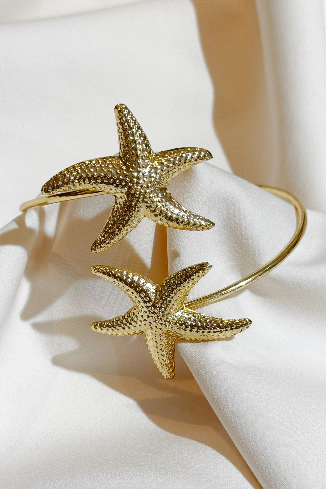 Altın Kaplama Deniz Yıldızlı Pazı Bileklik