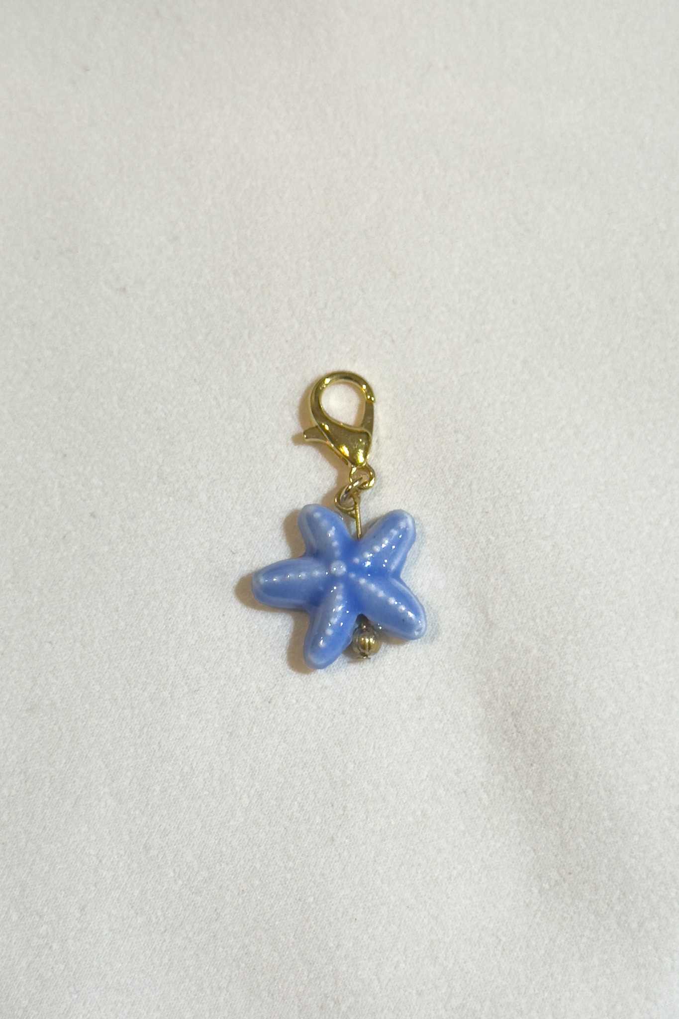 Murano Cam Mavi Deniz Yıldızı Charm